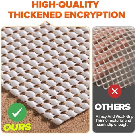 Jorvila Non Slip Rug Pad 8x10 Feet