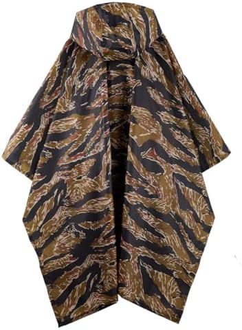 Salamra Hooded Rain Poncho Waterproof Raincoat Jacket with Pocket