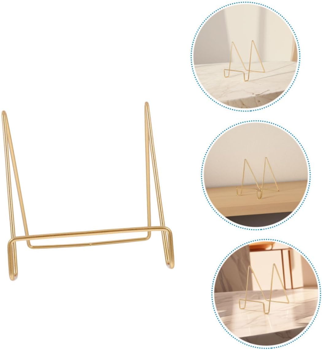 HOMSFOU 4sets Metal Easel Stand Display