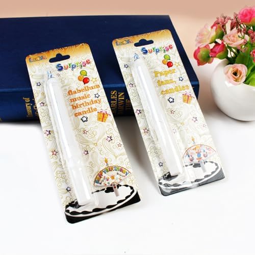 T-shin Surprise Paper Fan Birthday Candle