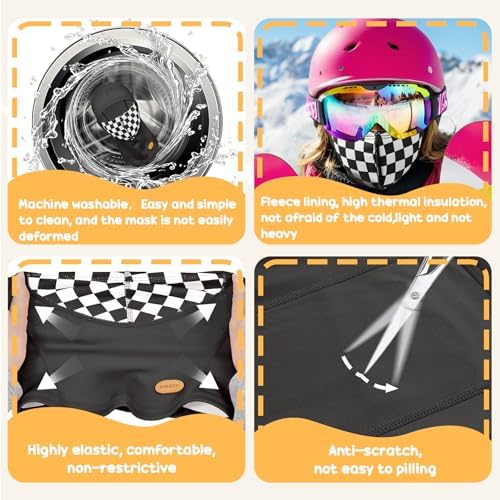 Sukeen Kids Winter Balaclava Ski Mask with Fleece Lining and Neck Gaiter