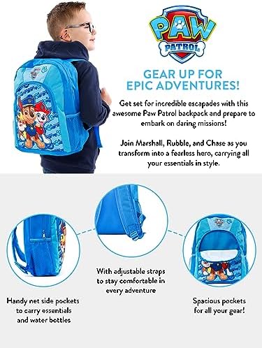 Paw Patrol Backpack for Boys - School Bag with Heroic Design