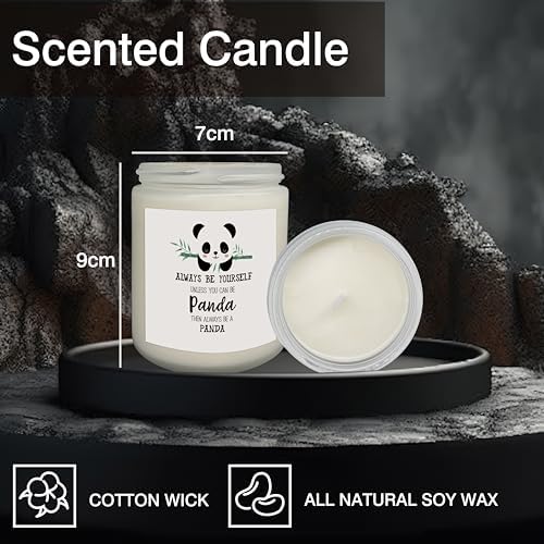 Mancheng-zi Inspirational Panda Candles - Scented White 1