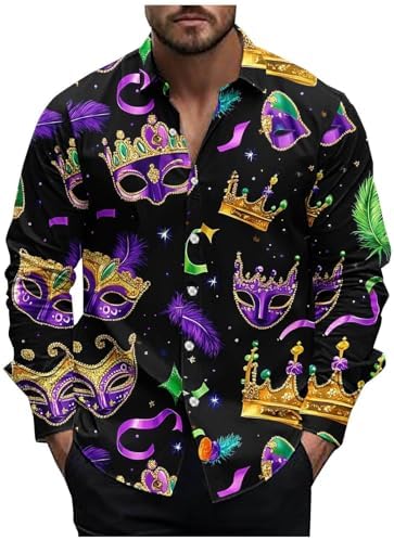 2025 Mardi Gras Long Sleeve T-Shirt Men