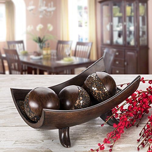 Creative Scents Schonwerk Brown Decorative Bowl - 10 Resin 1