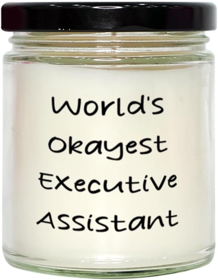 Executive Assistant Scent Candle with Vanilla Fragrance