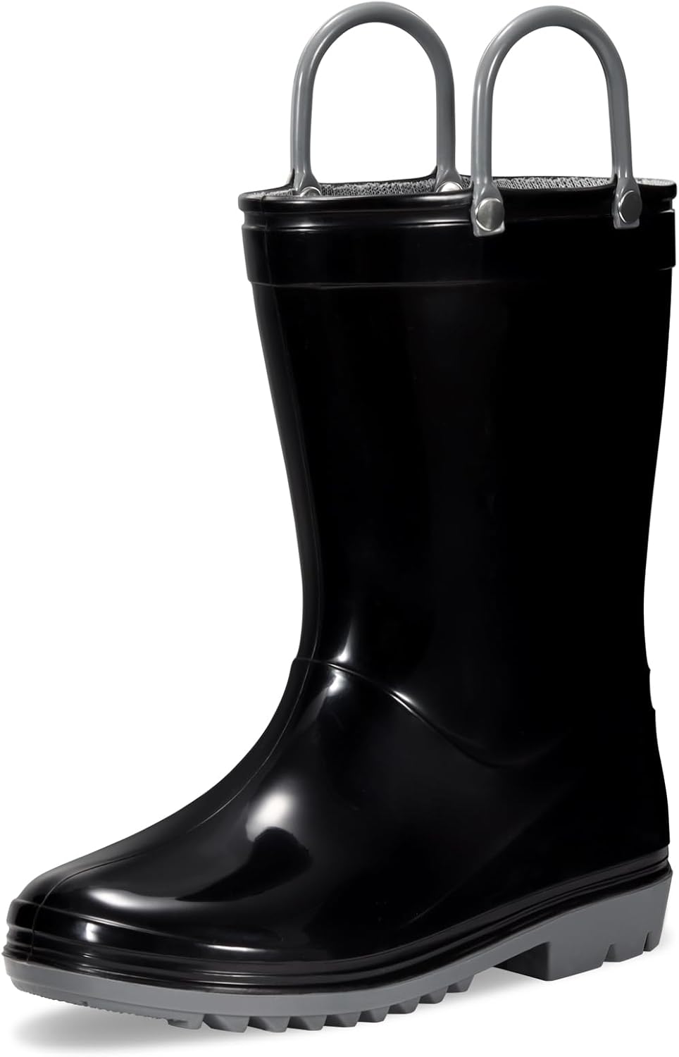 WILLPORT Toddler Rain Boots with Easy-On Handles for Boys and Girls