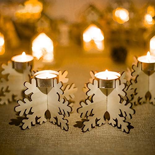 Exquisite Snowflake Candlestick Holder for Home and Party Decor
