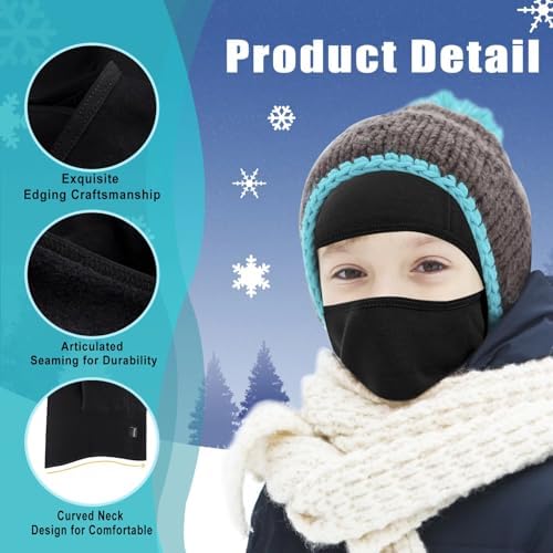 Potopok 2 Pack Kids Balaclava Face Mask