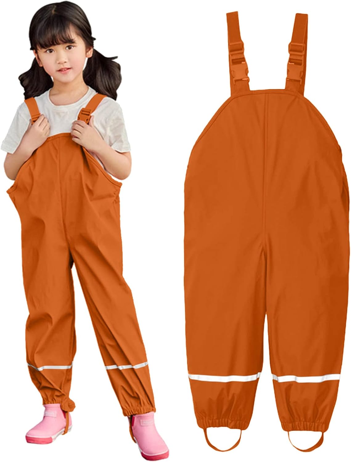 Waterproof Kids Rain Overalls for Boys and Girls