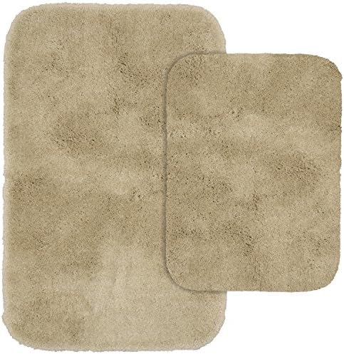 Garland Rug Finest Luxury Beige Linen Bath Rug Set 2-Piece 1