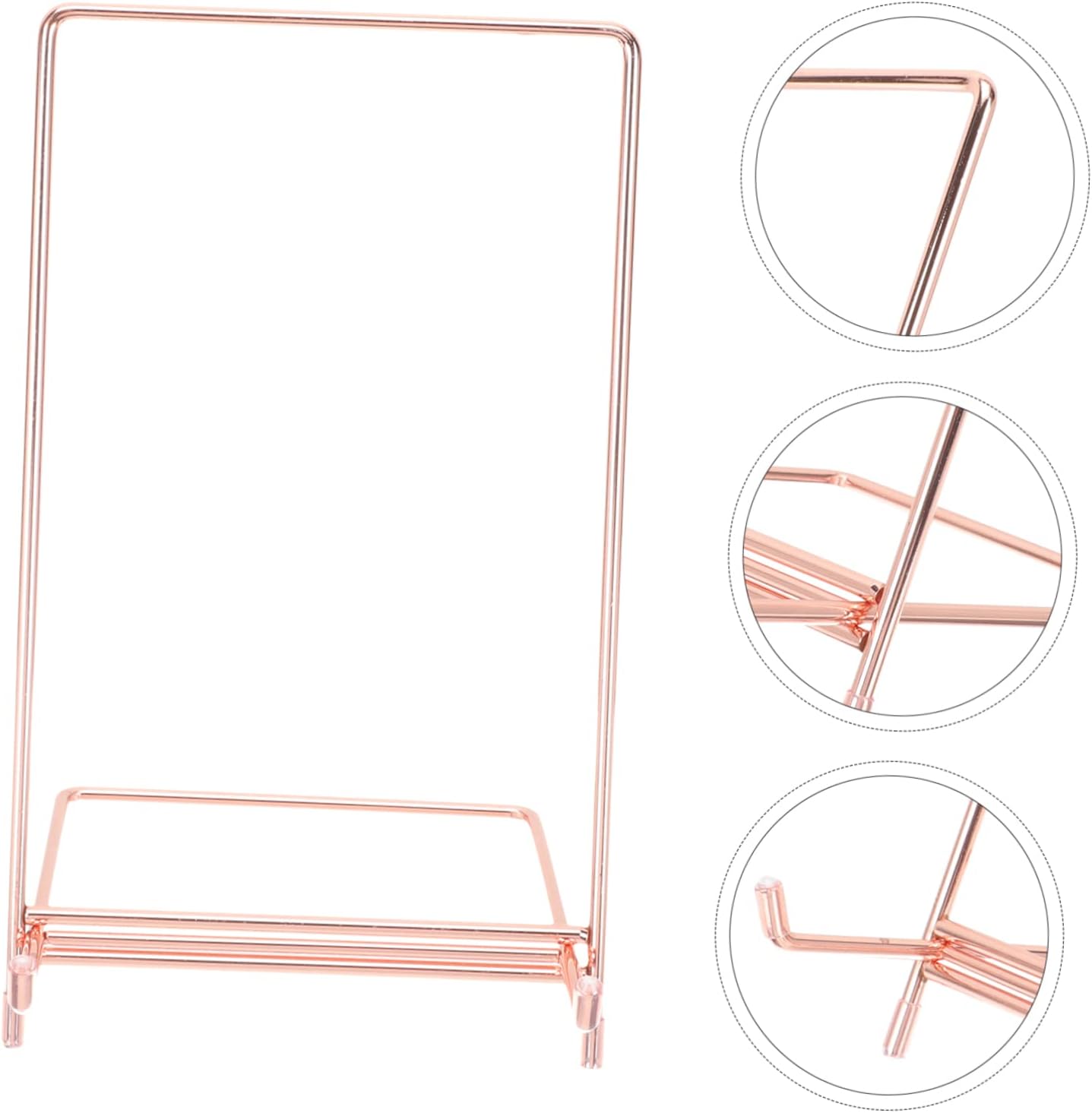 Veemoon Iron Recipe Holder Stand - Modern Stainless Steel Easel Display