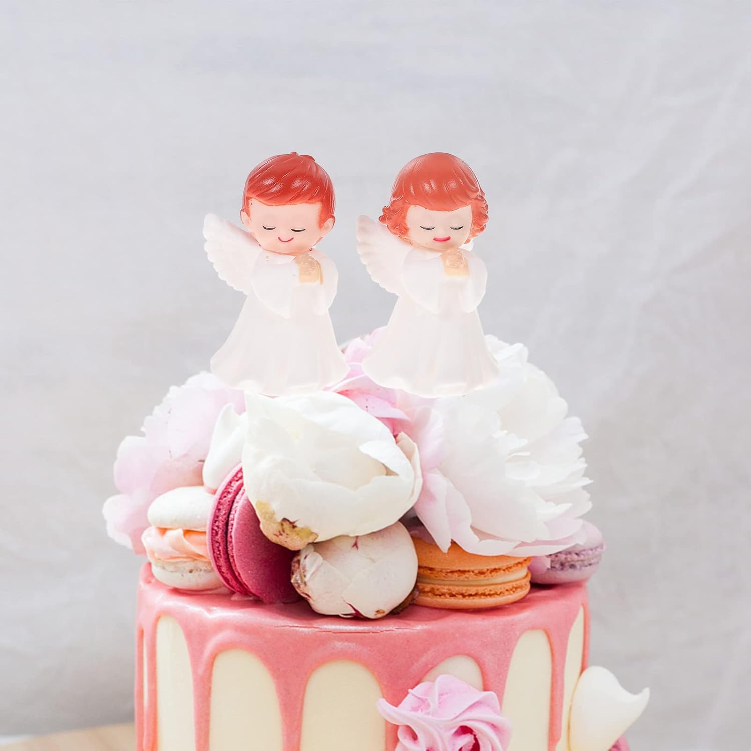 jojofuny Angel Candle 2 Pcs Mini Angels Figurines 1