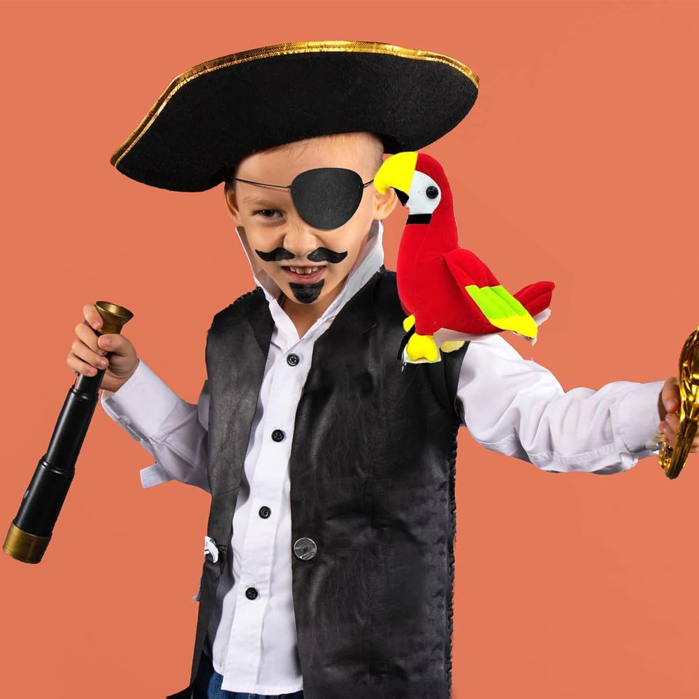 Funny Halloween Pirate Parrot Shoulder Prop - 1 Piece
