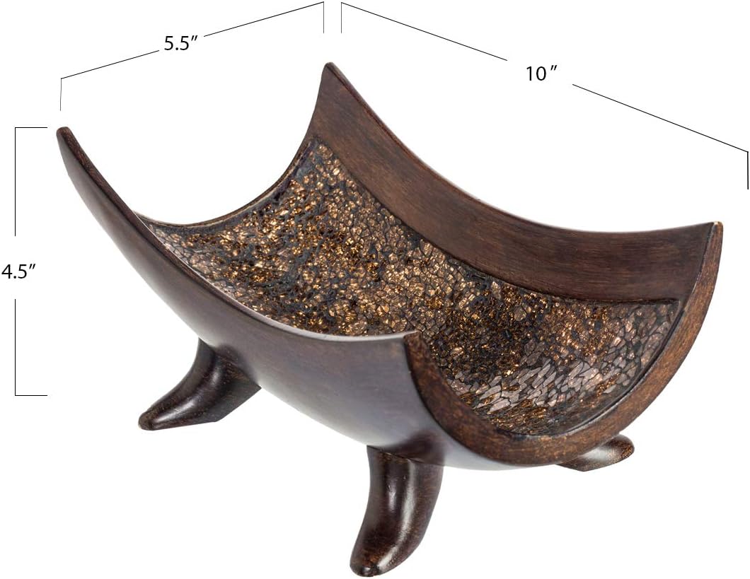 Creative Scents Schonwerk Brown Decorative Bowl - 10 Resin 1