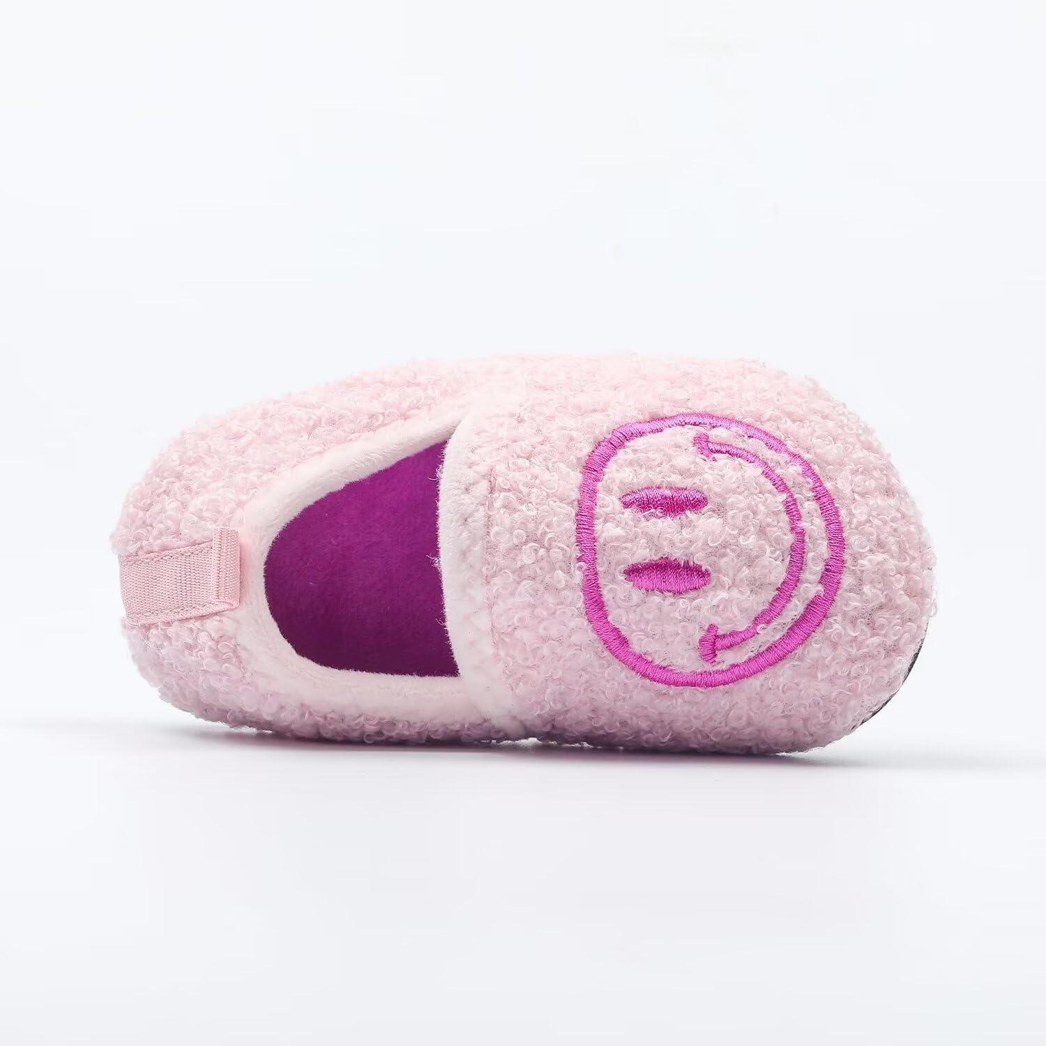 Kids Slippers with Cute Smile Faces Non-Slip Rubber Sole