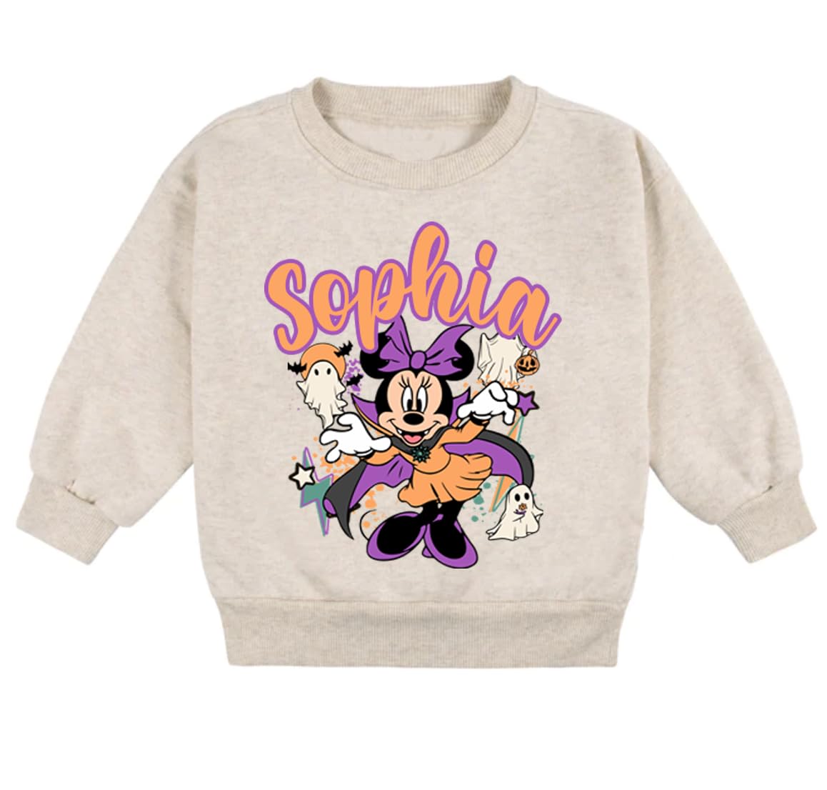 Personalized Minnie Halloween Fleece Set for 12 Month Baby