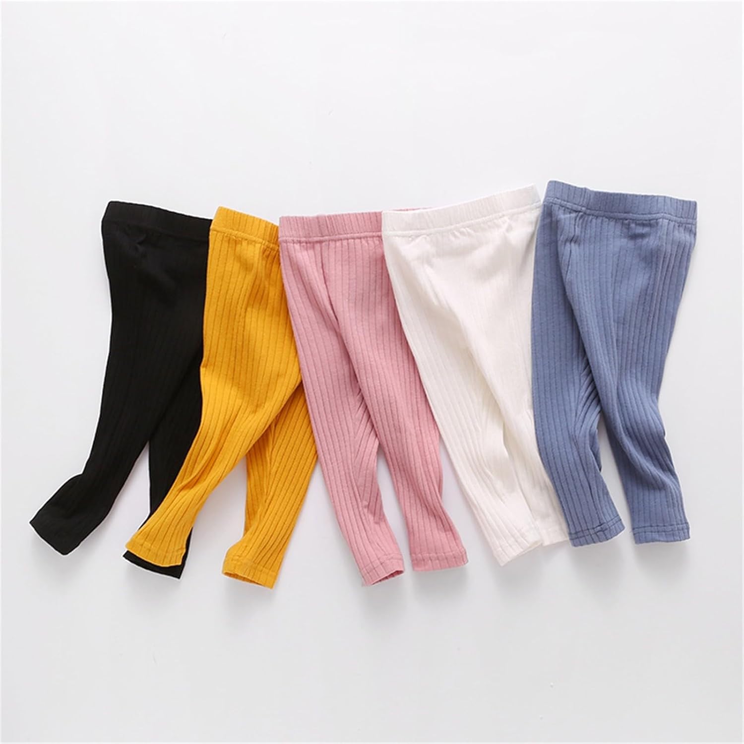 Toddler Girls Cotton Leggings with Cable Stripe Knit Design