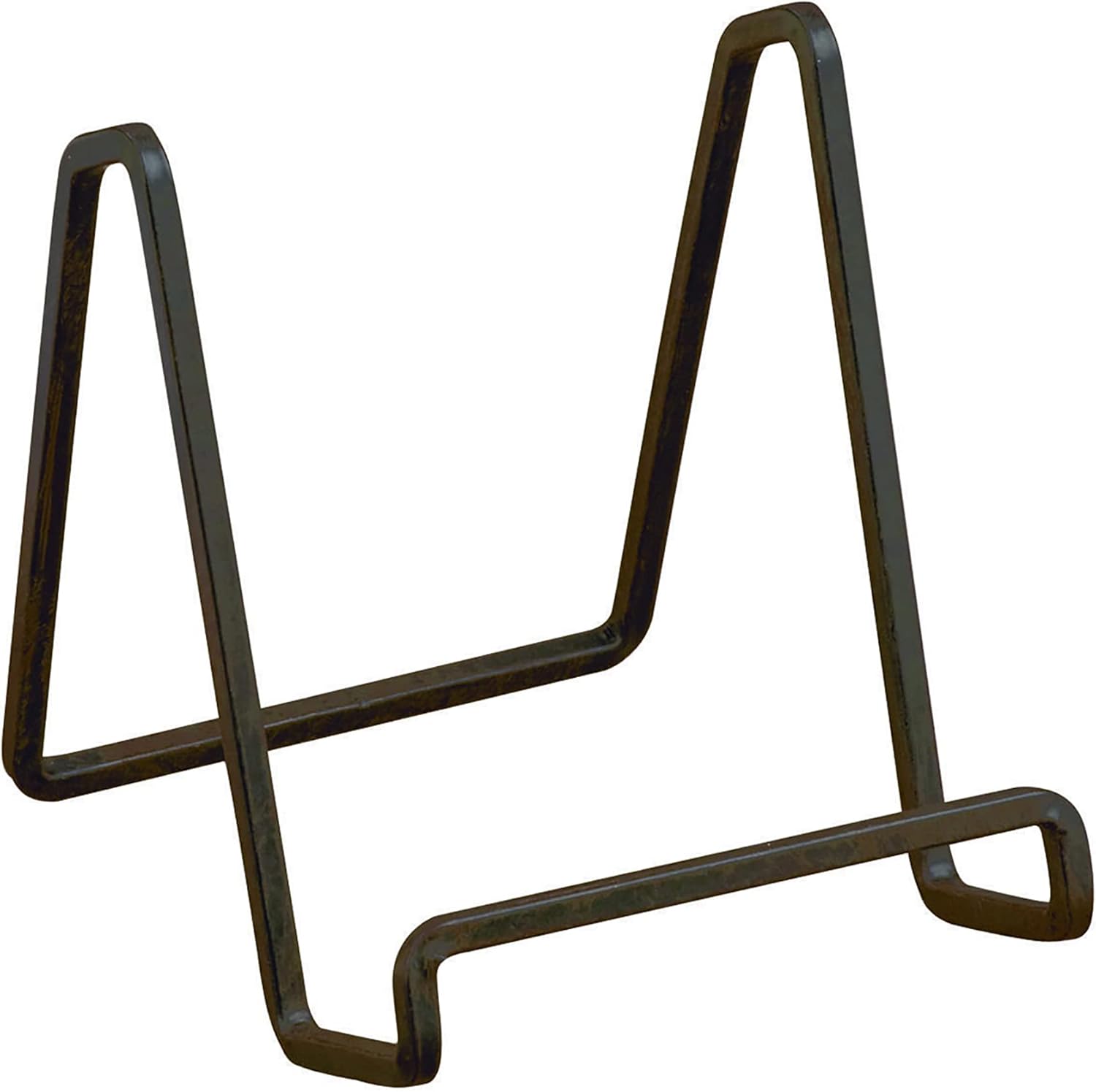TRIPAR 6-Inch Metal Mahogany Square Book Holder Stand