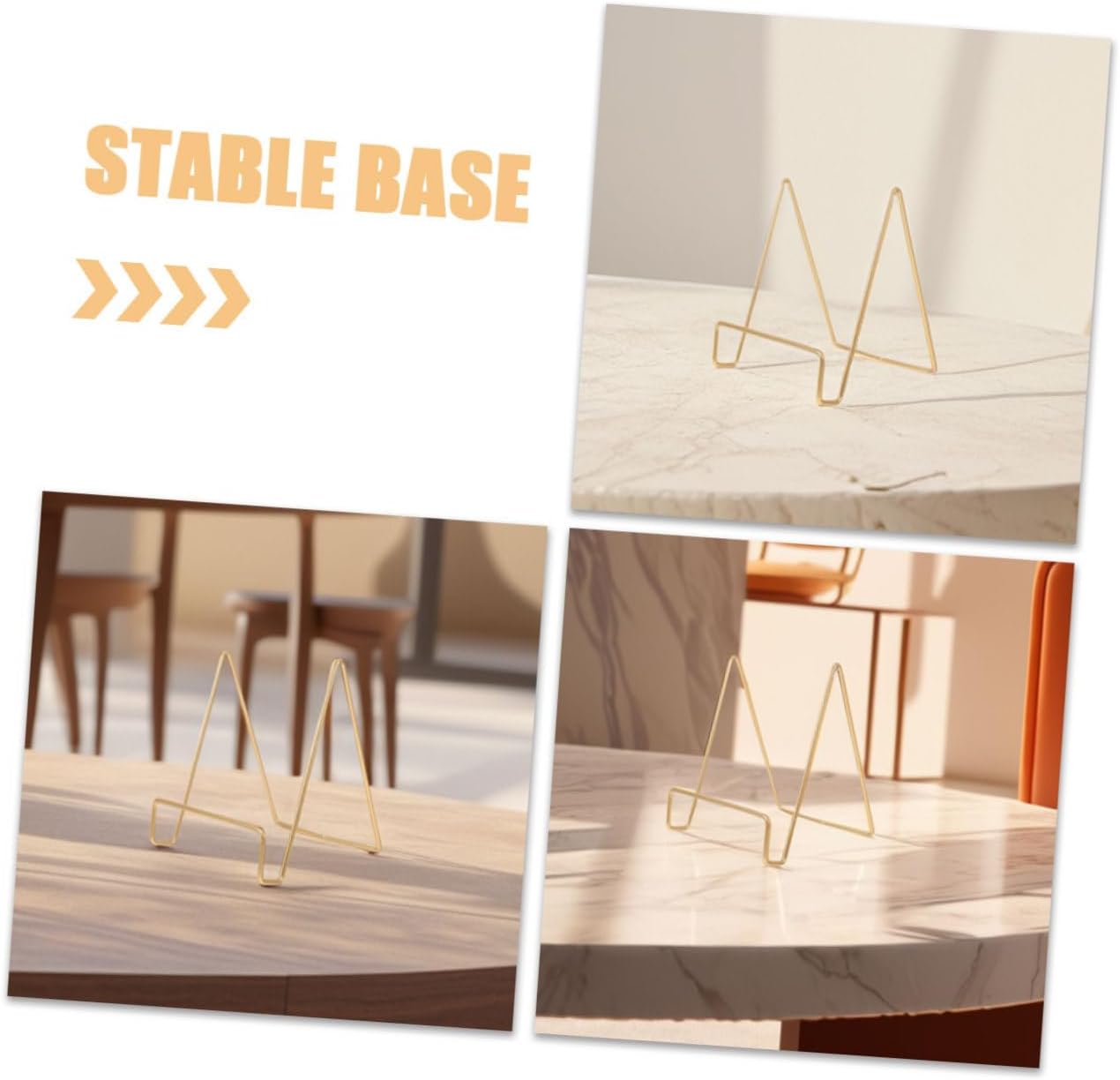 HOMSFOU 4sets Metal Easel Stand Display