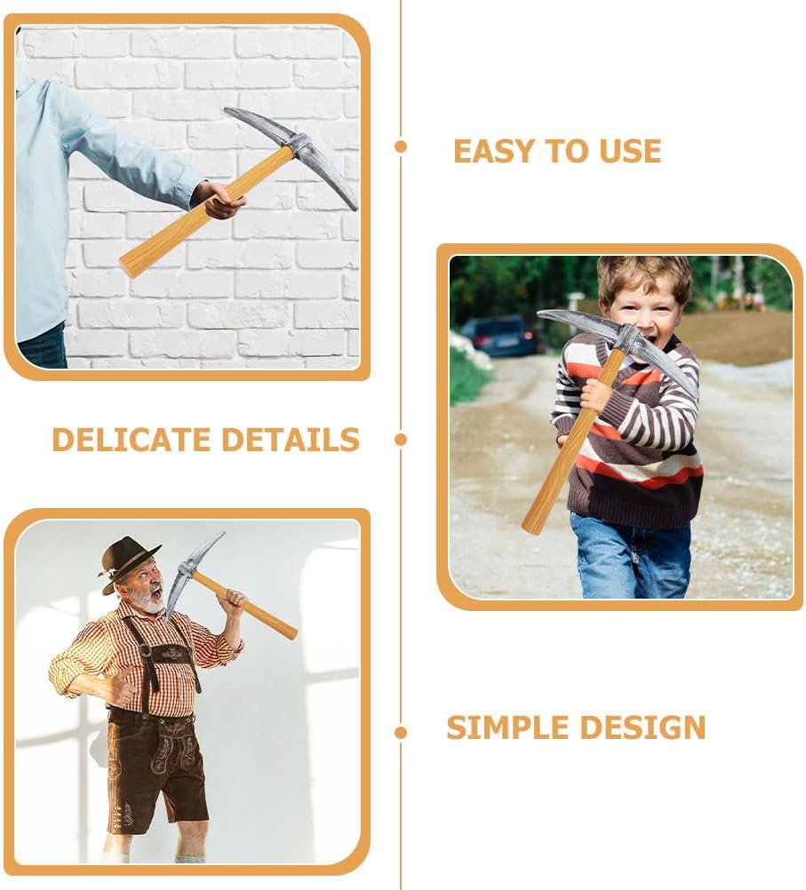 3pcs Brown Foam Shovel Costume Props Fake Tool Halloween Accessories
