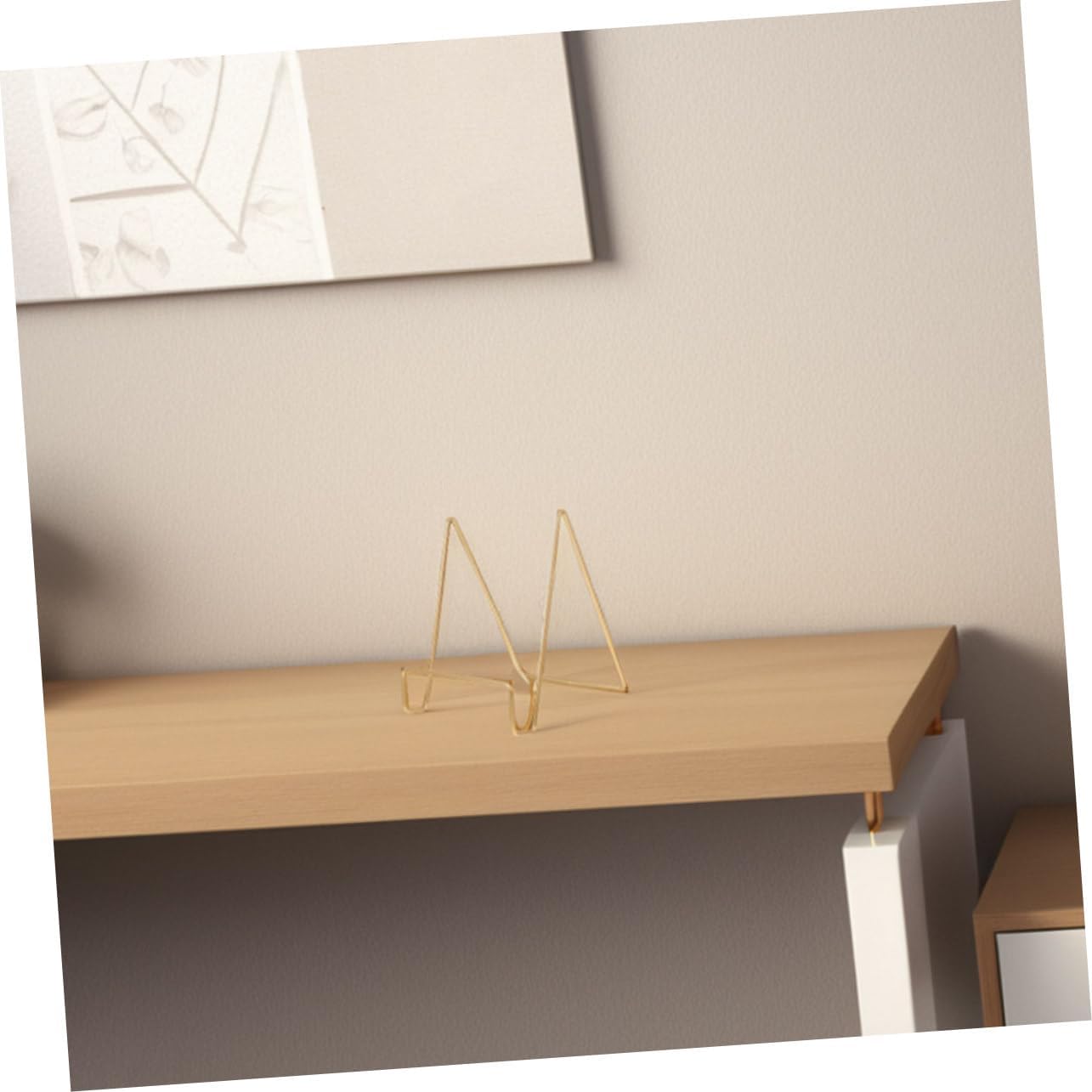 HOMSFOU 4sets Metal Easel Stand Display