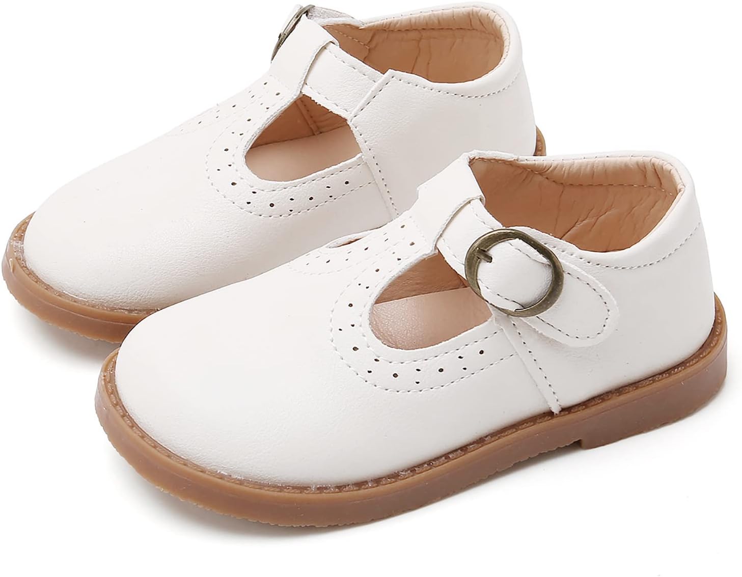 SOFMUO Toddler Mary Jane Shoes for Girls