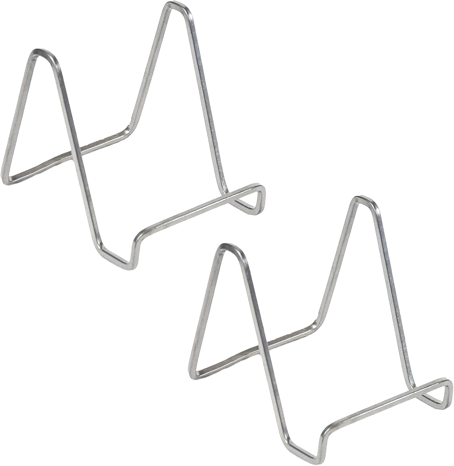 TRIPAR Square Metal Wire Stand Silver 2 Pack 6-Inch Depth