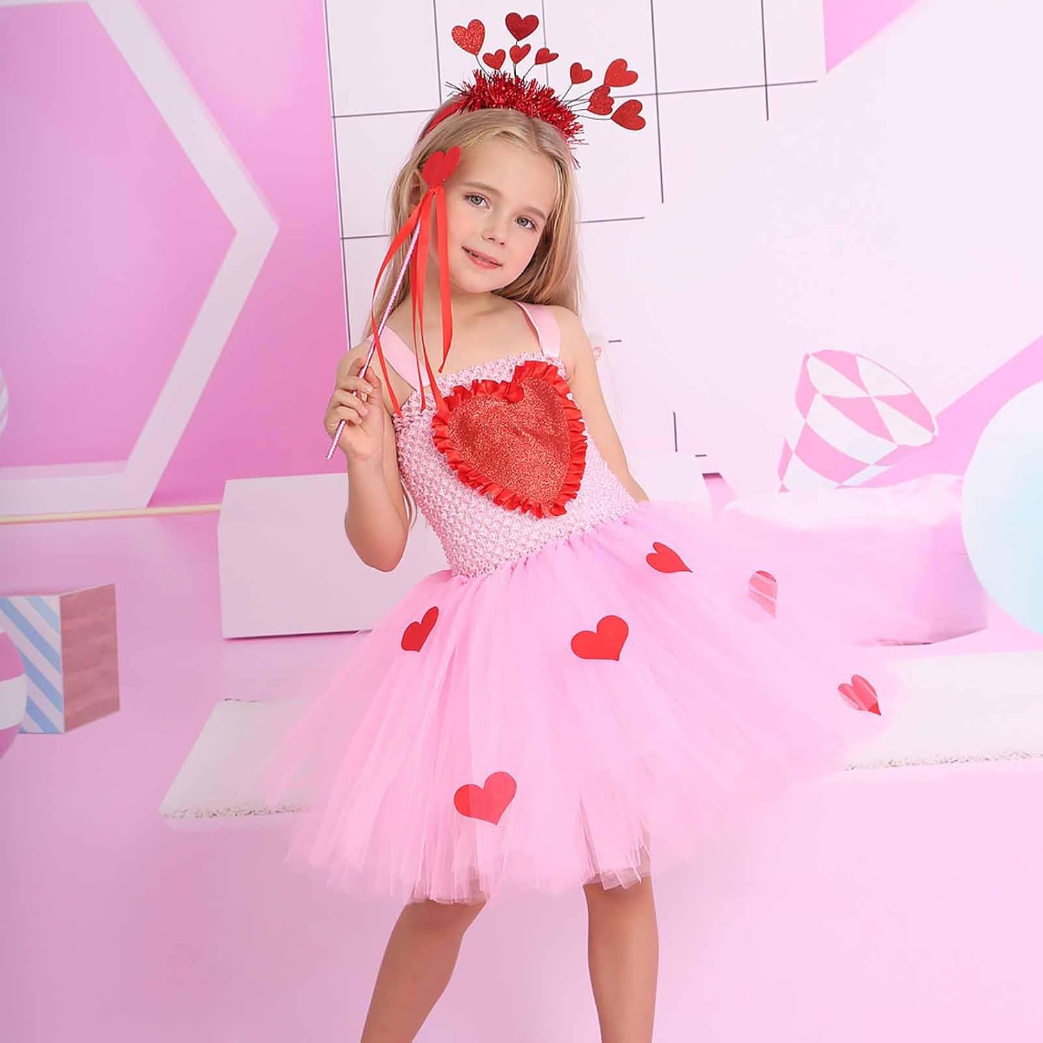 Girls Fairy Costumes Princess Dress Tulle Costume Set for 2-12 Years