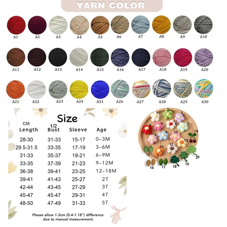 Personalized Toddler Baby Girl Floral Crewneck Sweater