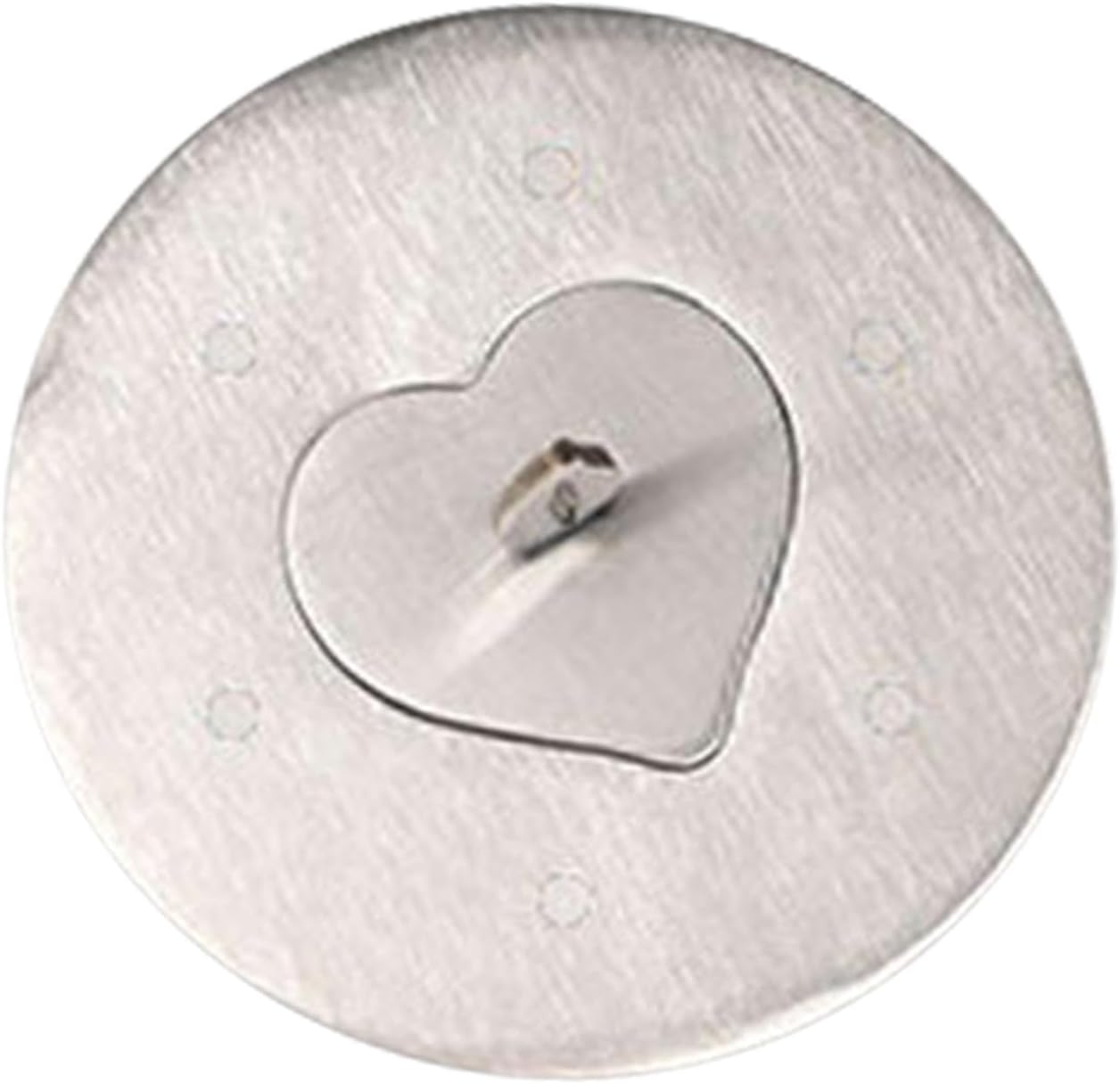 Stainless Steel Candle Jar Cover with Heart Design