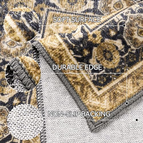 Hargiis Bohemian Runner Rug 35 Non-Slip Pet Friendly
