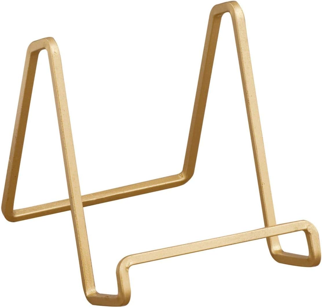 Tripar 4-Inch Gold Plated Square Book Holder Easel Stand