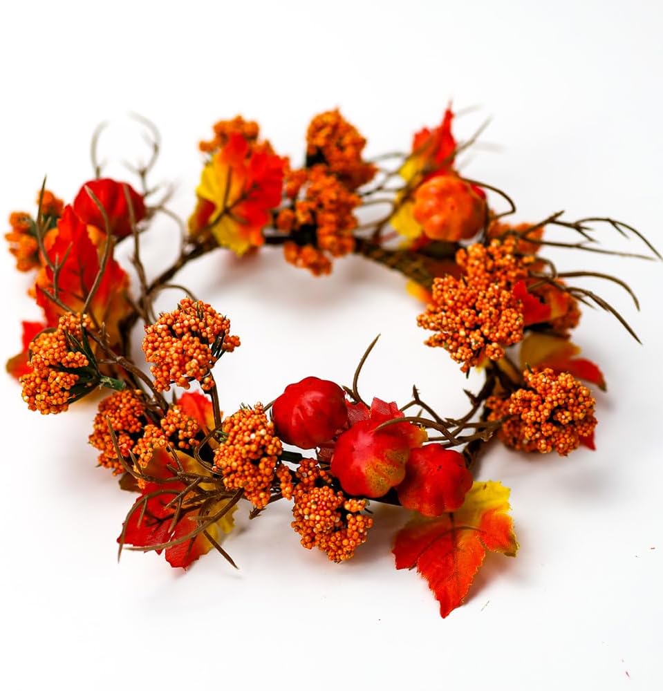 A Cheerful Giver Candle Ring Fall Themed