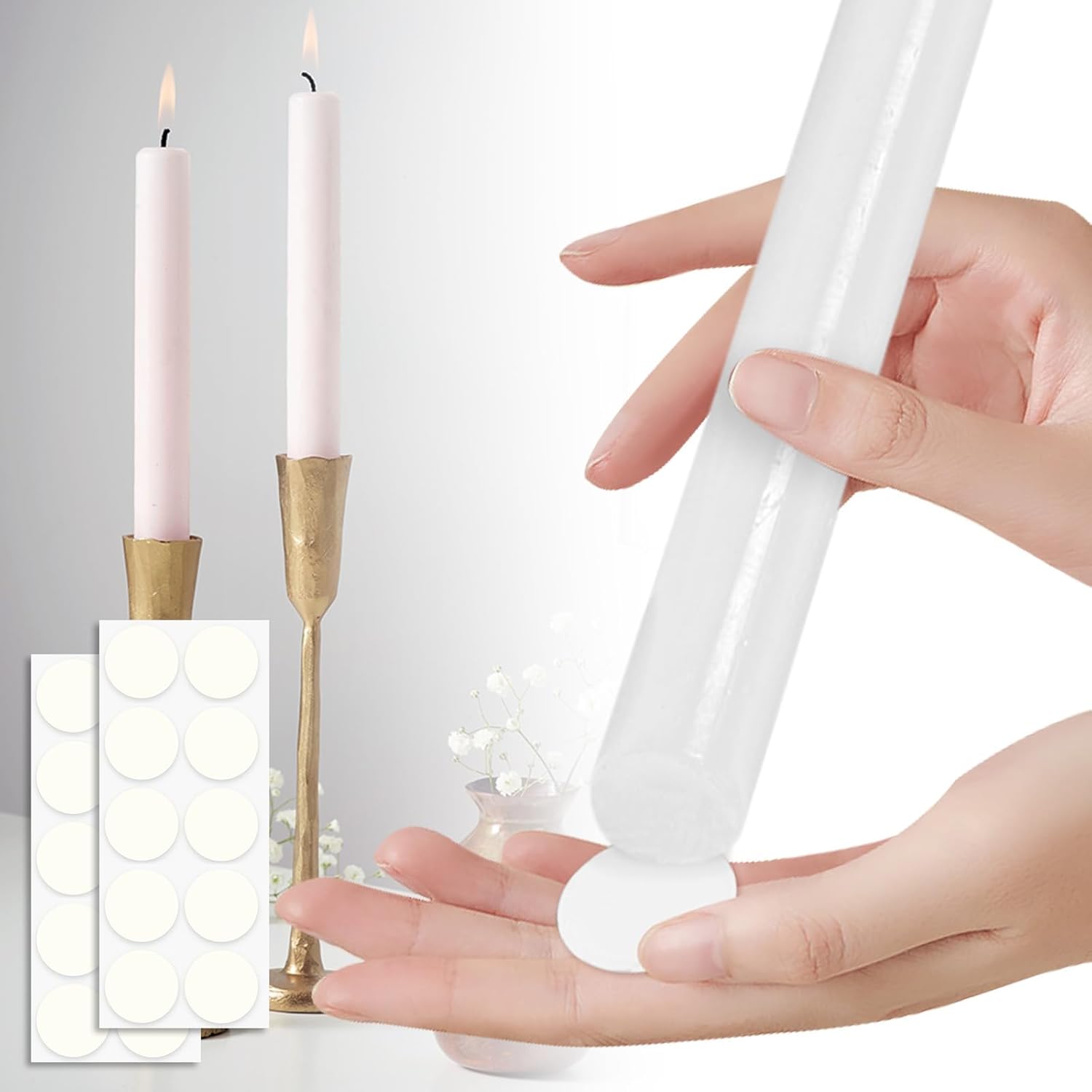 YFANITI Taper Candle Adhesive Grip Pads