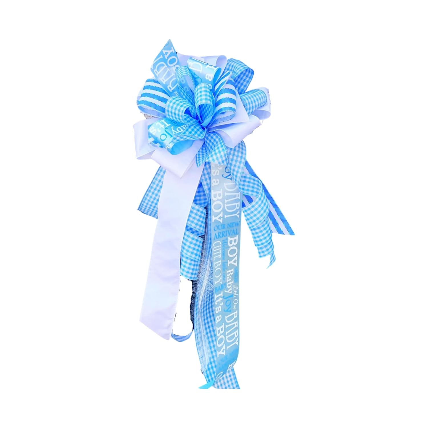 Handmade Baby Boy Bow Decorative Accent