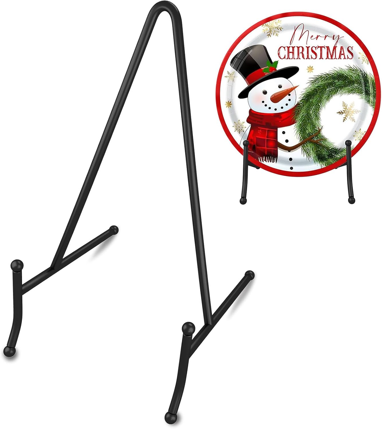 Adjustable Iron Plate Display Stand for Art and Decor
