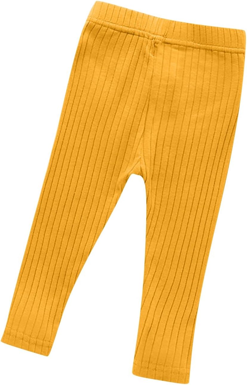 Toddler Girls Cotton Leggings with Cable Stripe Knit Design