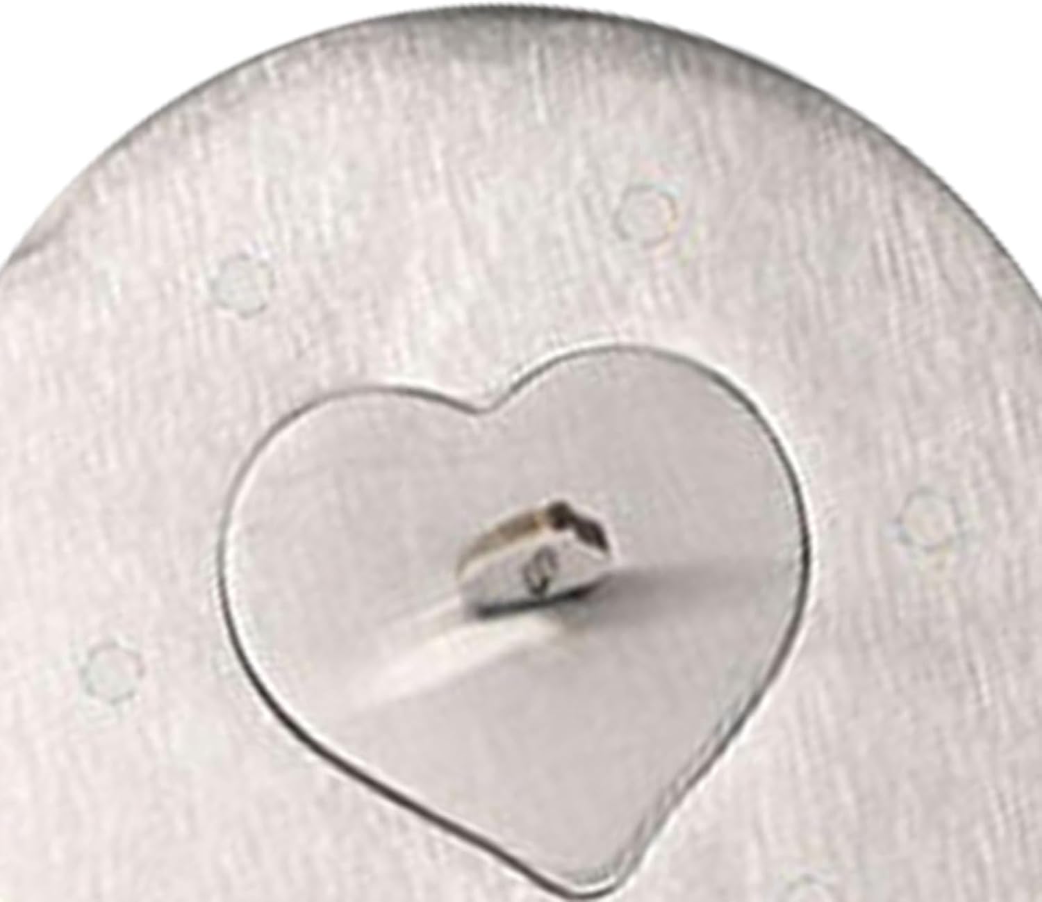 Stainless Steel Candle Jar Cover with Heart Design