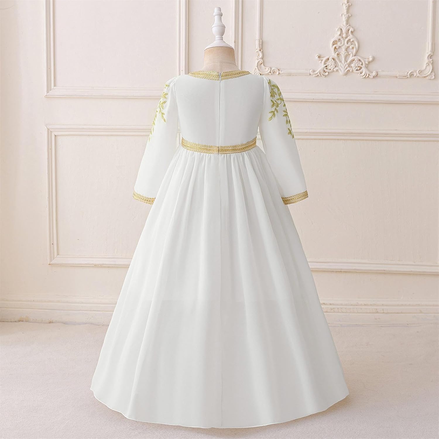 Lmdudan Girls Long Sleeve Abaya Prayer Dress 2025