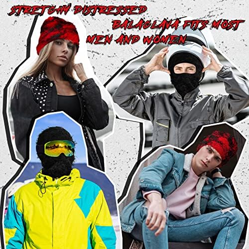 Newcotte 2 Pack Distressed Ski Balaclava for Cold Weather 1