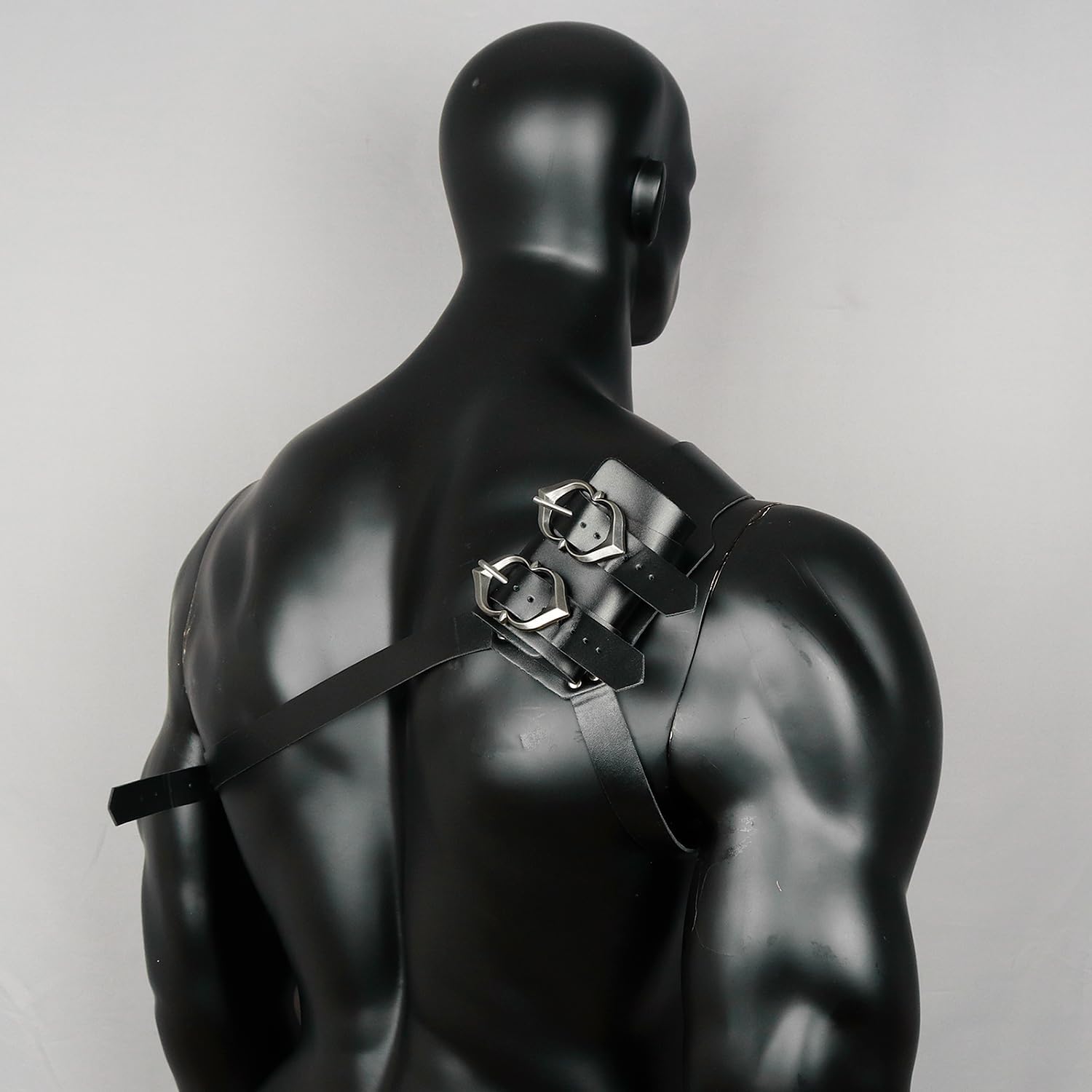 LVOW Medieval Sword Belts Faux Leather Holster Frog for Knight Cosplay