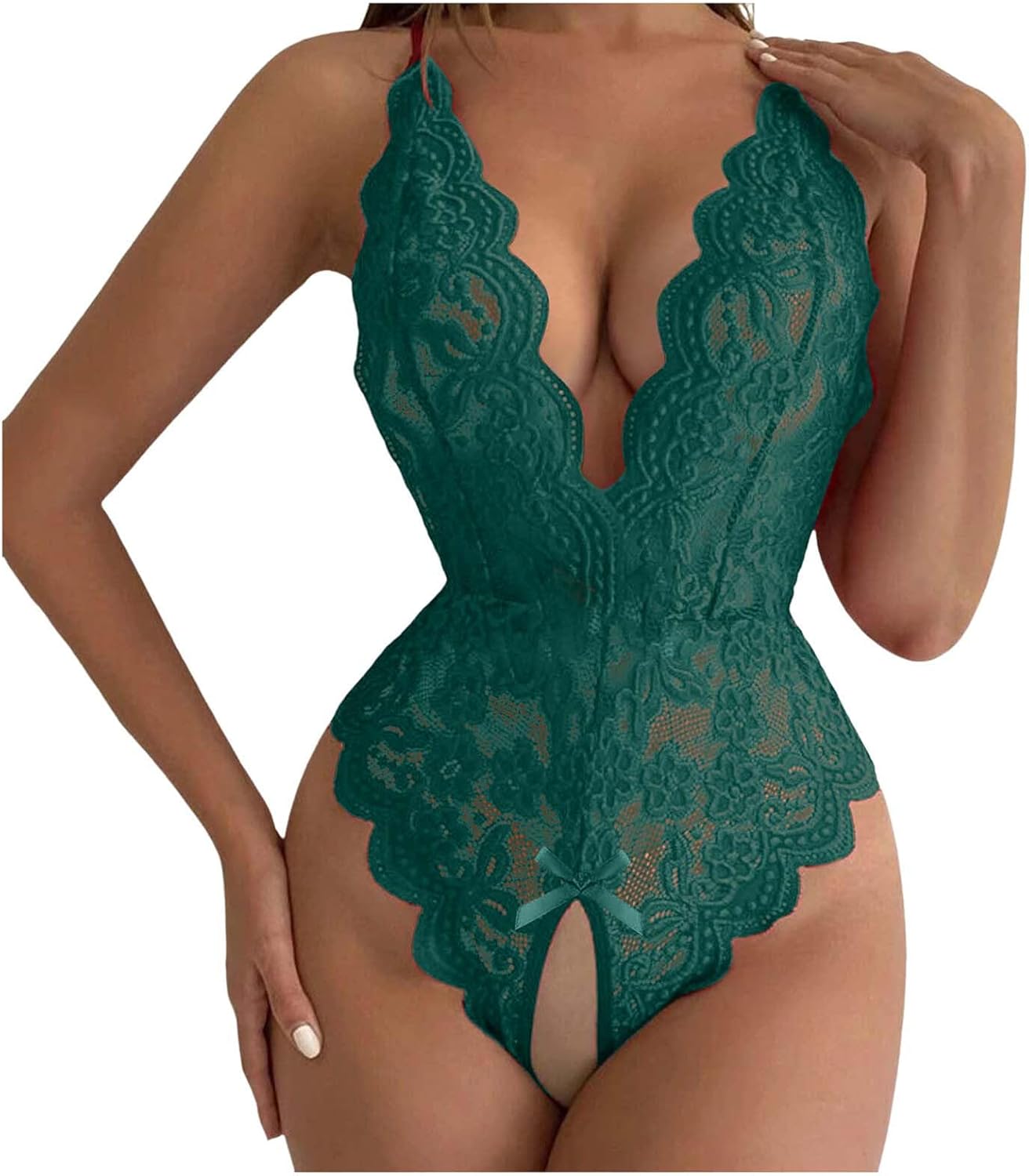 Women Sexy Lingerie Set with Crochet and Embroidery