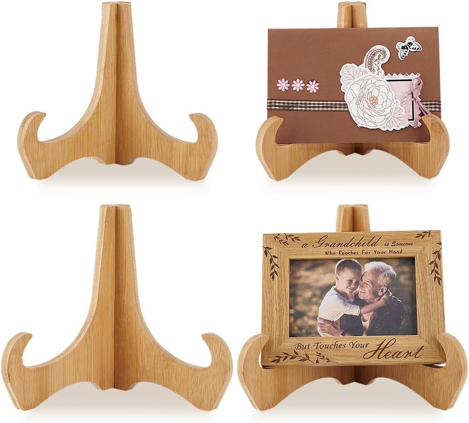 PH PandaHall 4 Pack Plate Stands for Display