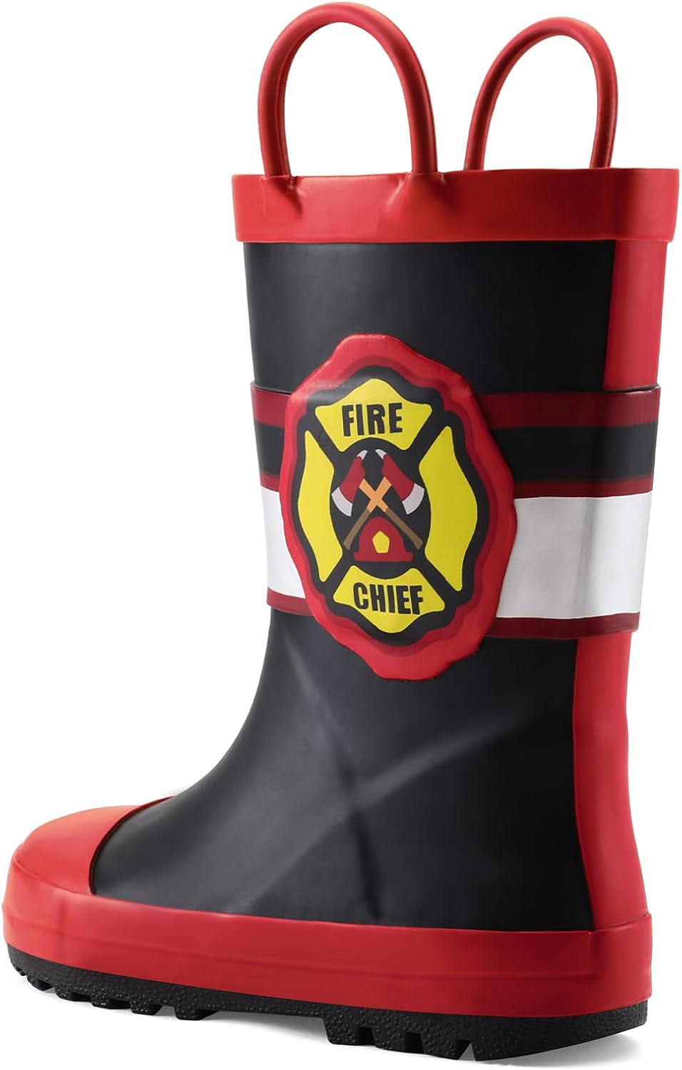 Mysoft Waterproof Rain Boots for Kids with Handles and Anti-Slip Tread