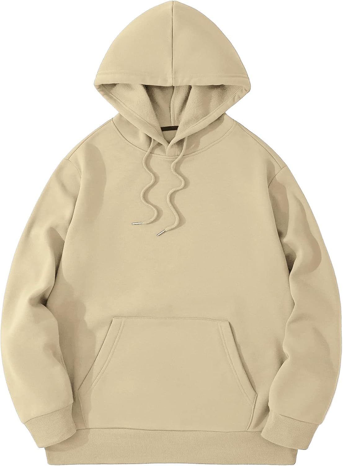 Floerns Mens Letter Print Hoodie with Drawstring