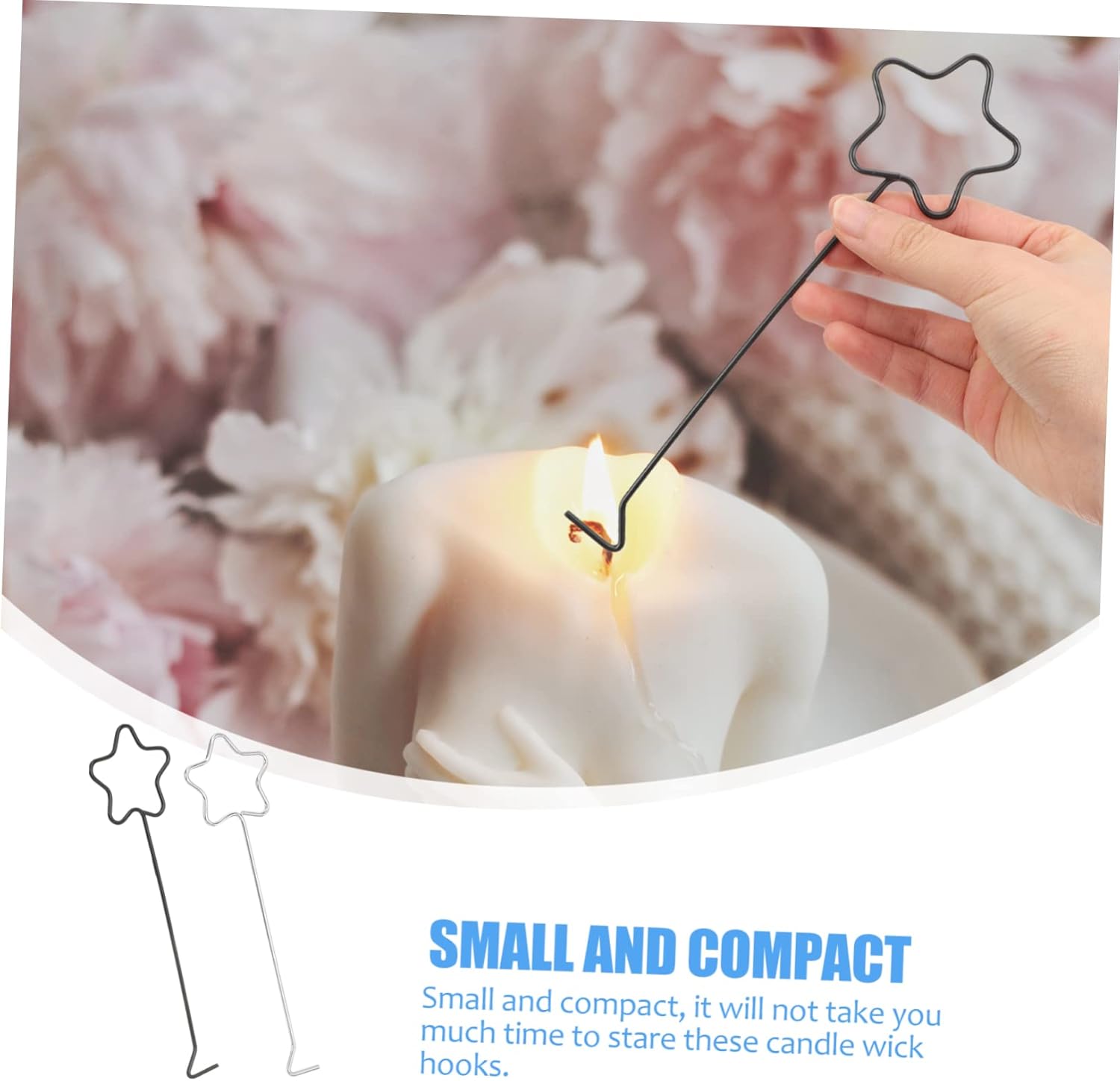 FUNOMOCYA Star Design Candle Wick Trimmer Hook Set