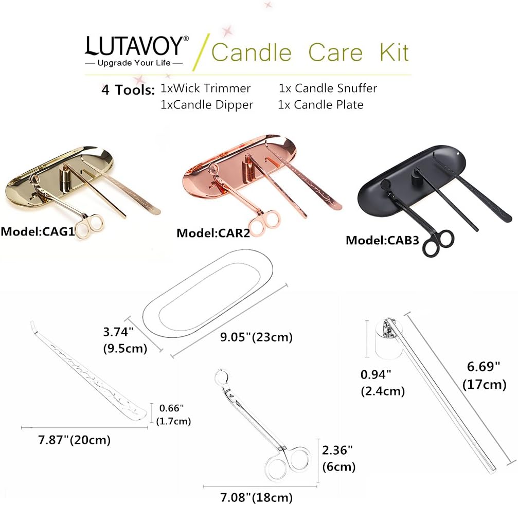 LUTAVOY CAG1 Gold Candle Care Kit 4-Pack