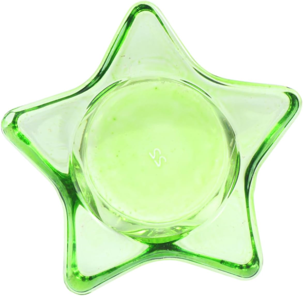 Garneck 2 Pcs Glass Star Candlestick Holder Decor
