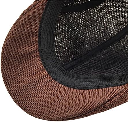 Washed Cotton Flat Cap for Men and Women